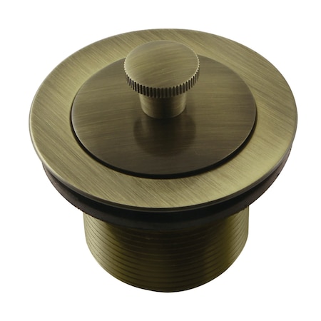 Kingston Brass DLL213 Brass Lift and Turn Tub Drain, Antique Brass DLL213